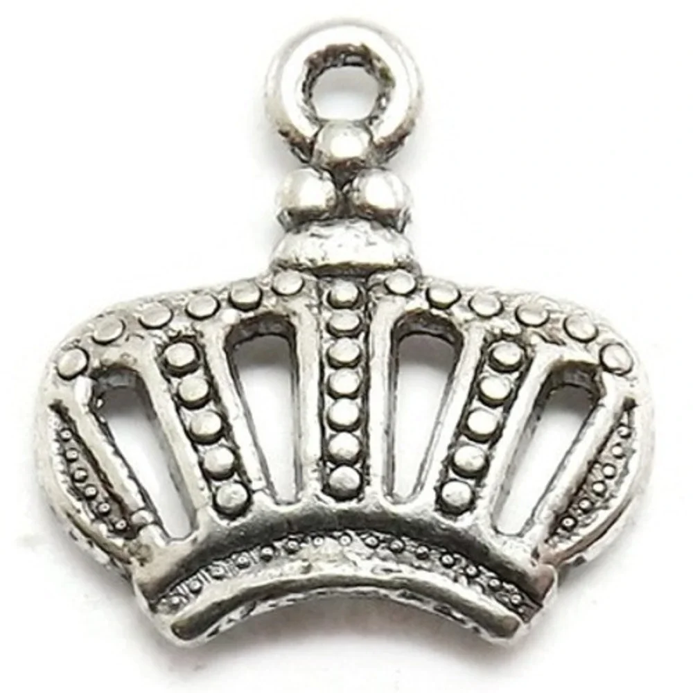 16pcs Crown Charms, royalty, jewelry‎ making supplies